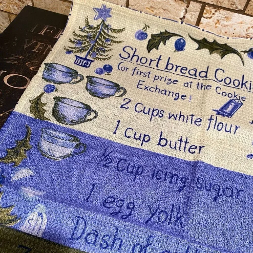 April Cornell Tea Kitchen Towel Shortbread Cookie Recipe